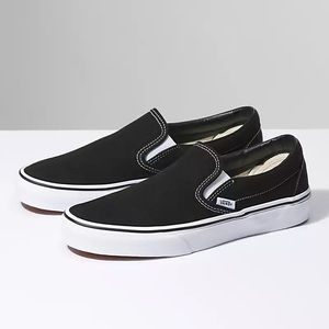 Black Vans Slip Ons
